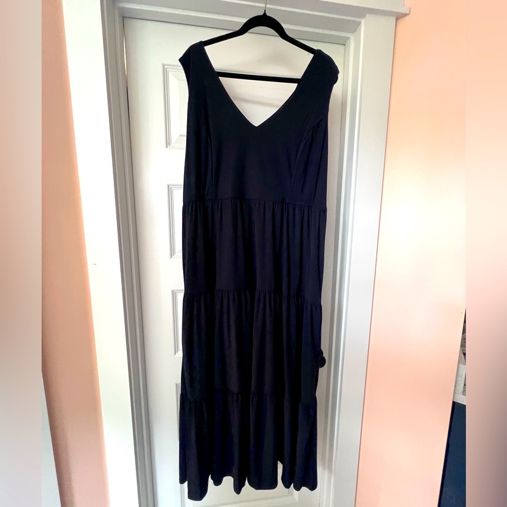 Elegant Navy Maxi Dress